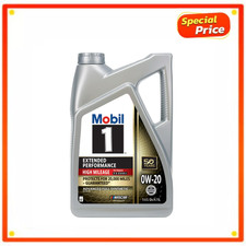 Mobil 1 Extended Performance High Mileage Full Synthetic Motor Oil 0W-20, 5 Qt 28.79 per gallon