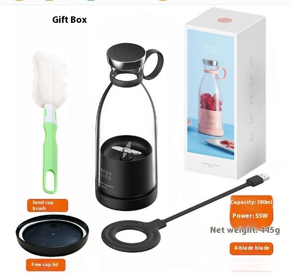 350ML Portable Electric Juicer Blender USB Rechargeable Mixer Cup