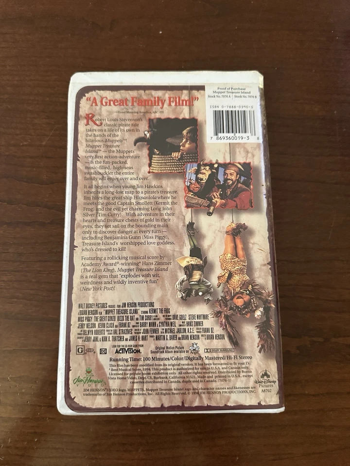 Muppet Treasure Island VHS Tape - Image 3 of 4