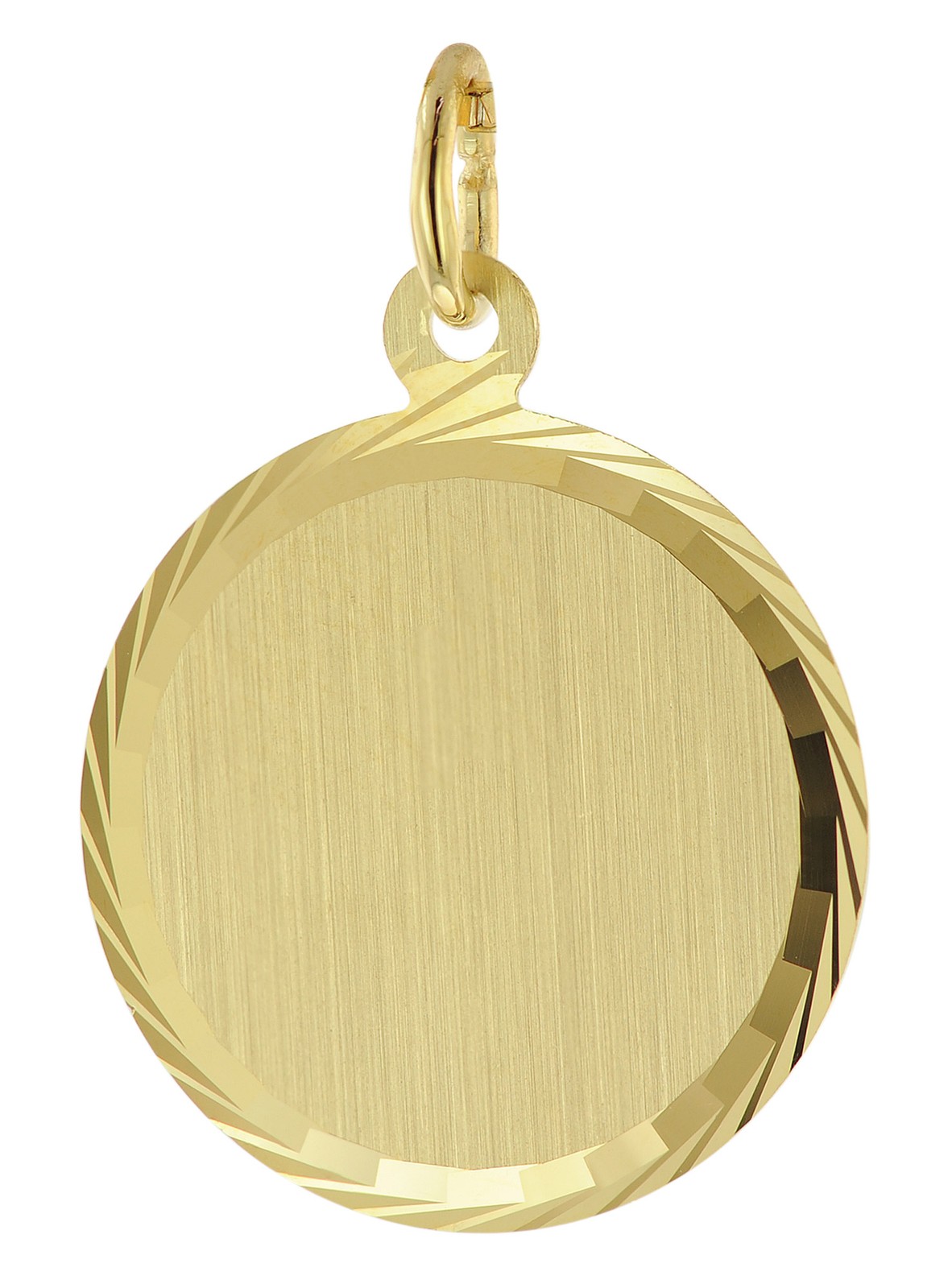 TRENDOR Schmuck Anhnger mit Namen 333 8K Gold Gravurplatte 16 mm 51062 29890₽