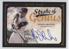 2008 Upper Deck Masterpieces Stroke of Genius Adam LaRoche #SG-AL Auto 6q5