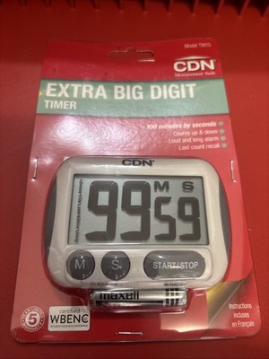 CDN TM15 Last Count Recall Extra Big Digit Timer