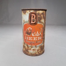 Vintage Best Beer Flat Top Can Best Brewing Chicago IL 35cl Rusty Red Label USA