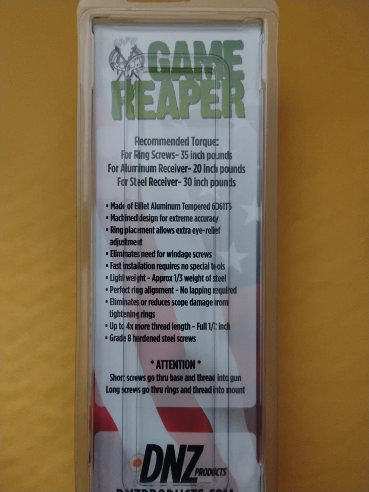 Mira telescópica DNZ Game Reaper Savage con receptor redondo 30 mm negra mediana-34200 (E) Foto 4 de 4