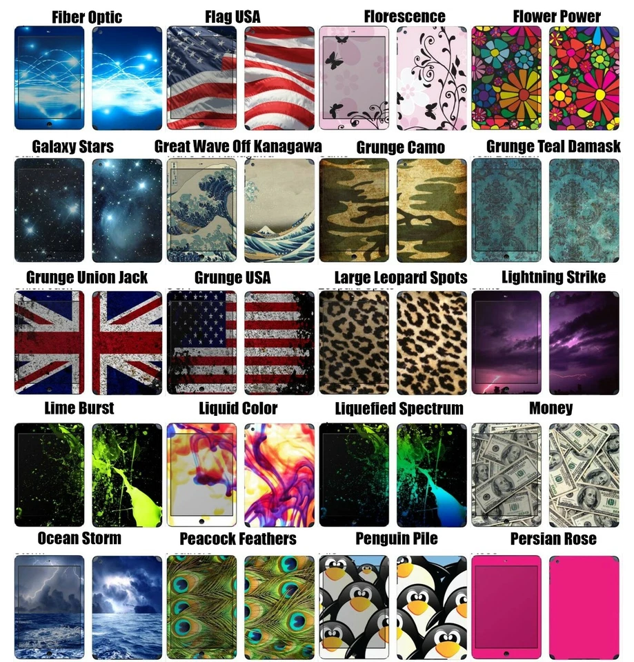 Choose Any 1 Vinyl Skin/Decal for Apple iPad Air 1st & 2nd Generation -Free Ship - Image 2 of 3