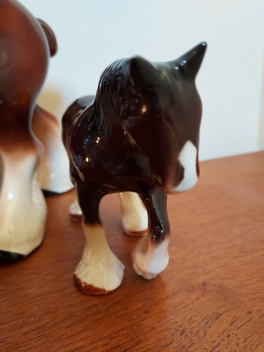 Vintage Shire Horse Ornaments - Picture 3 of 5