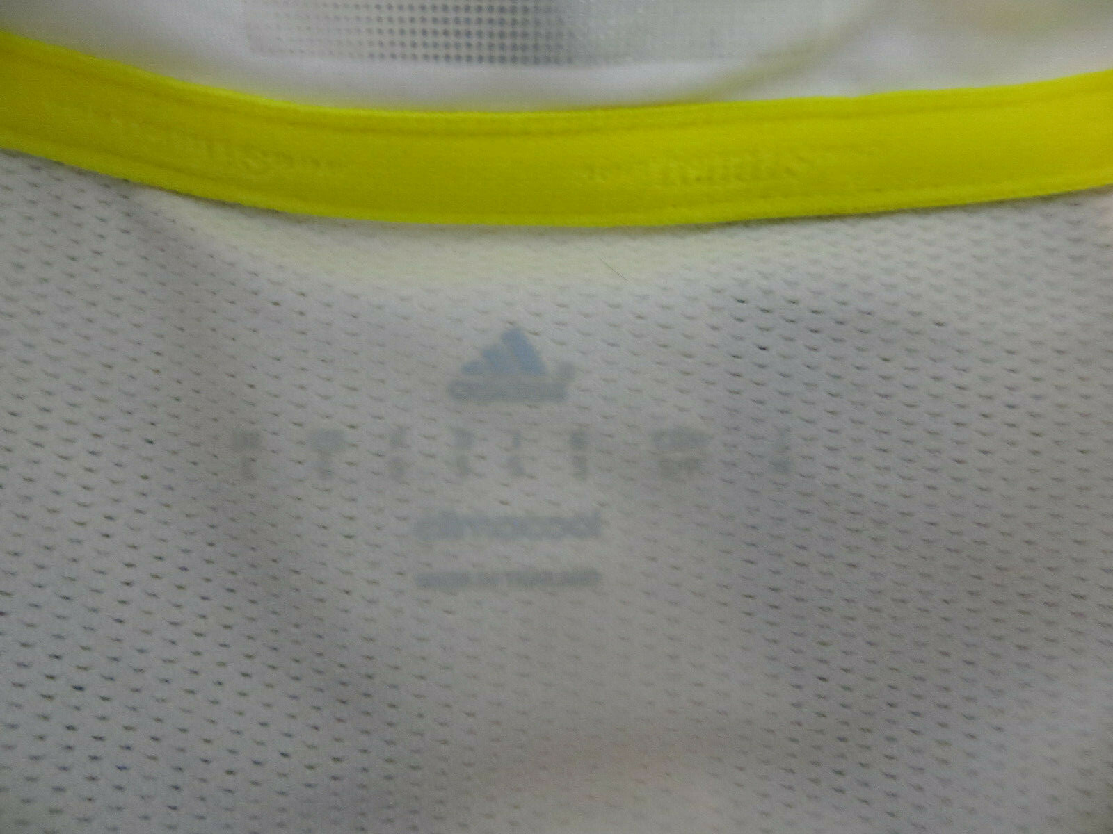 Adidas Barricade Football Shirt Jersey Top White Yell… Gem