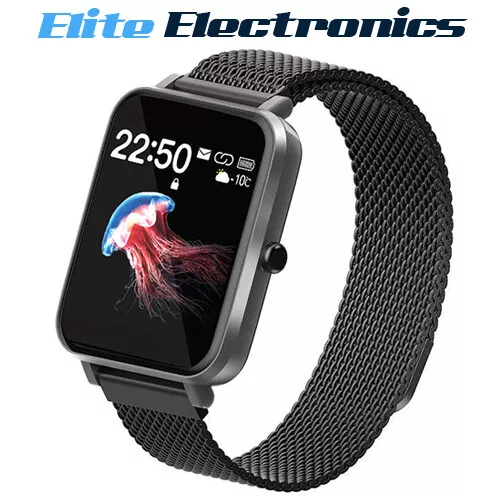 Smartwatch with sale metal strap