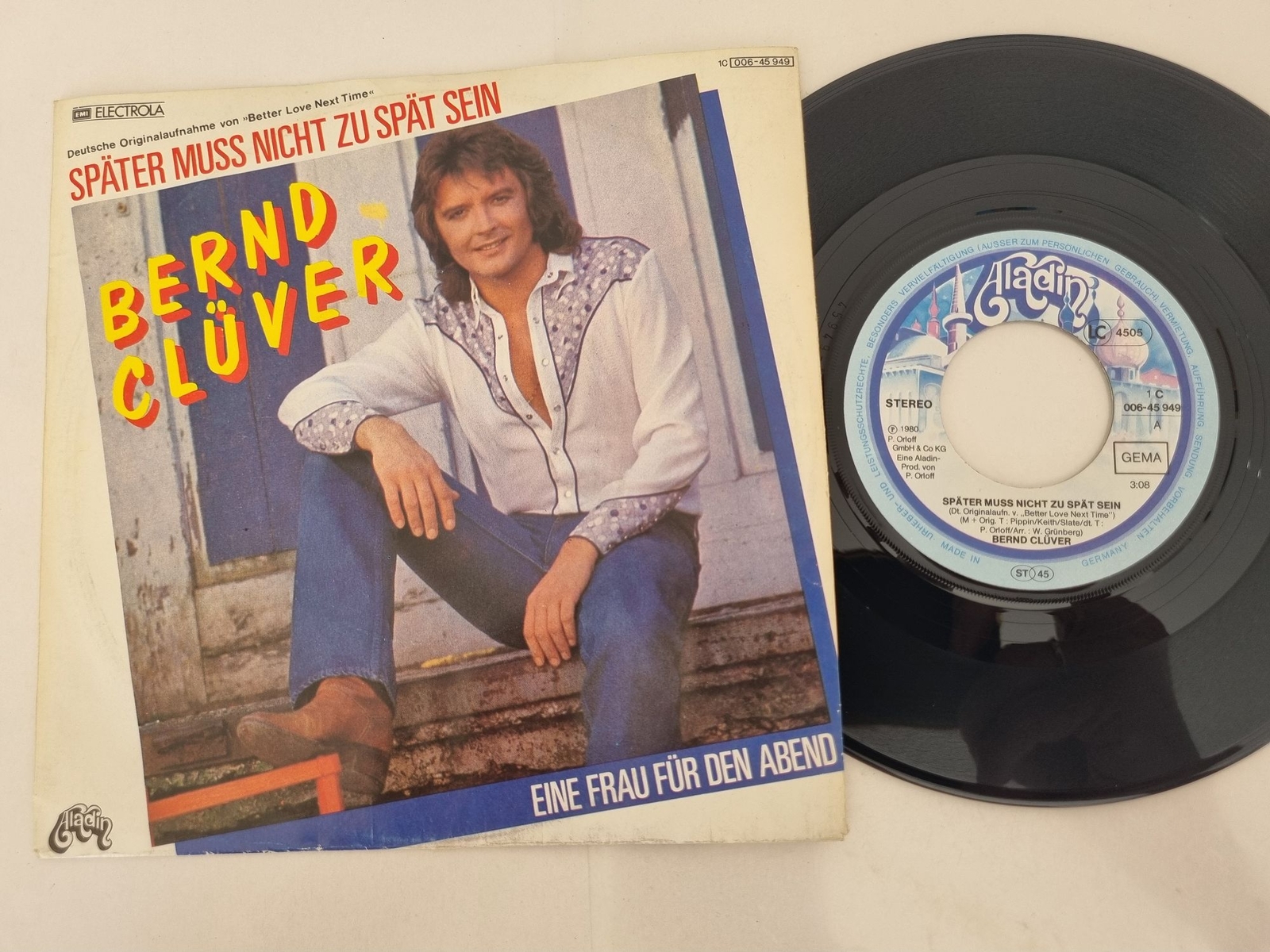 Bernd Clüver - Später muss nicht zu spät sein 7'' Vinyl Germany/ CV Dr. Hook