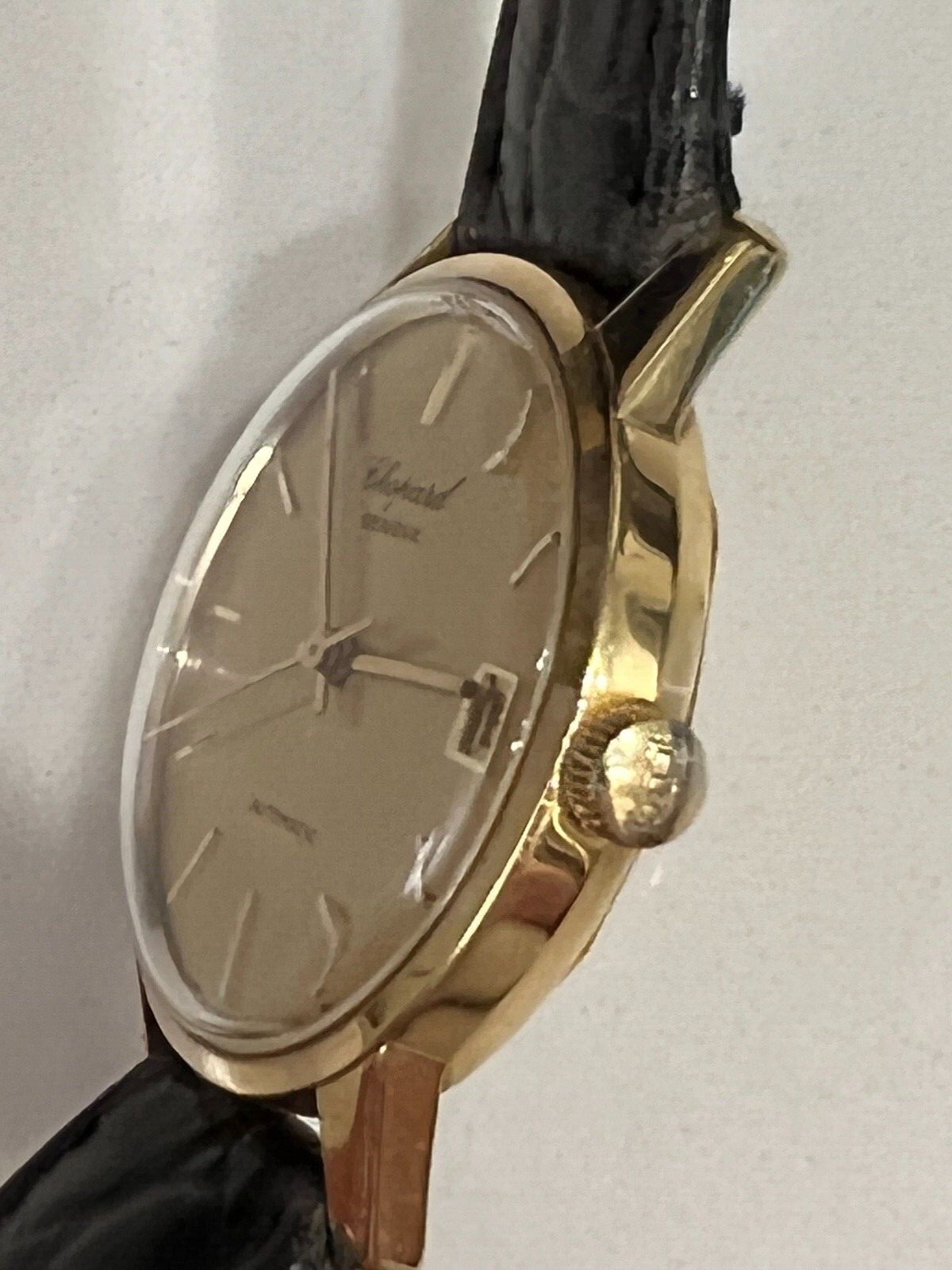 CHOPARD SOLID 18K GOLD WATCH WITH DATE VINTAGE - image 2