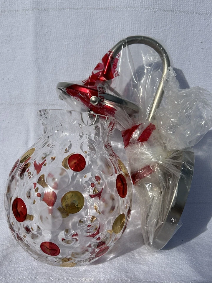 LBL / Tech Lighting Daisy Pink/Gold Italian Mouth Blown Glass Wall Sconce Polka - Image 4 of 4