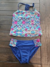 Abstract Girls M 7/8 Tankini