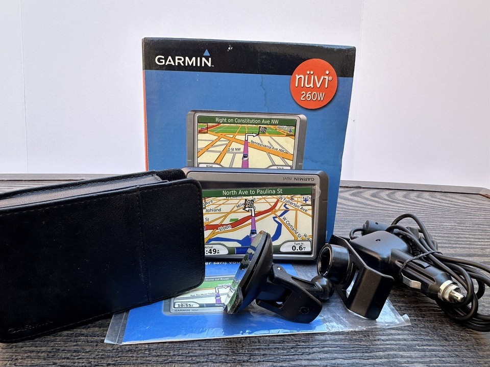 Used Ebay Gps GPS Garmin Nuvi 260W GPS Bundle Tested Used W/ Lighter Adapter & Mount ...