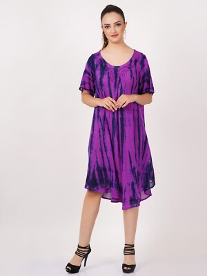 New style rayon tie dye wholesale Mix 25pc dresses Summer beach Casual  Sundress | eBay