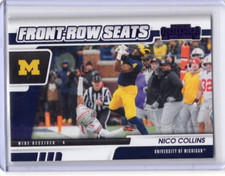 NICO COLLINS 2021 Contenders Draft Picks FRONT ROW SEATS PURPLE ROOKIE CARD #28