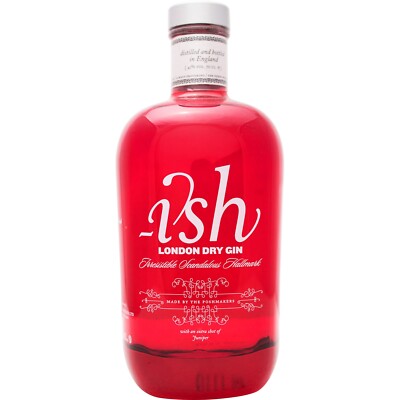 Ish London Dry Gin Bottle (irresistibly scandalous hallmark) mit 0,7 Liter und 4