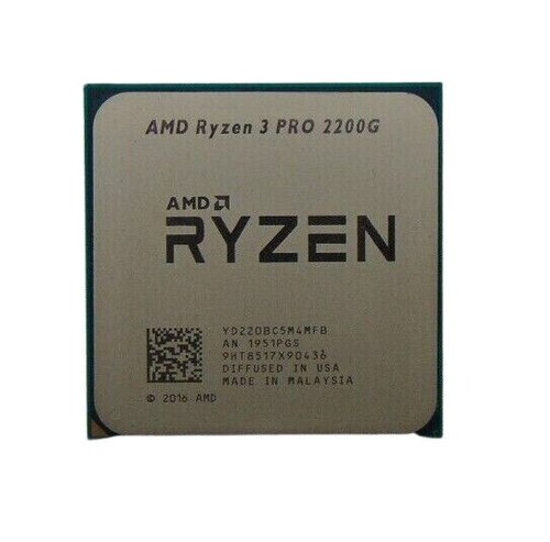 AMD RYZEN 3 PRO 2200G CPU Processor YD220BC5M4MFB