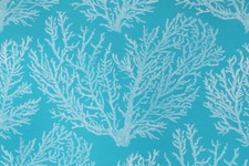 Richloom Sea Coral Printed Poly Outdoor Fabric in Turquoise stock 15