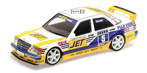 Minichamps 1:18 155893605 MERCEDES-BENZ 190E 2.5-16 Evo 1 Team MS-JET Neu Ovp-image