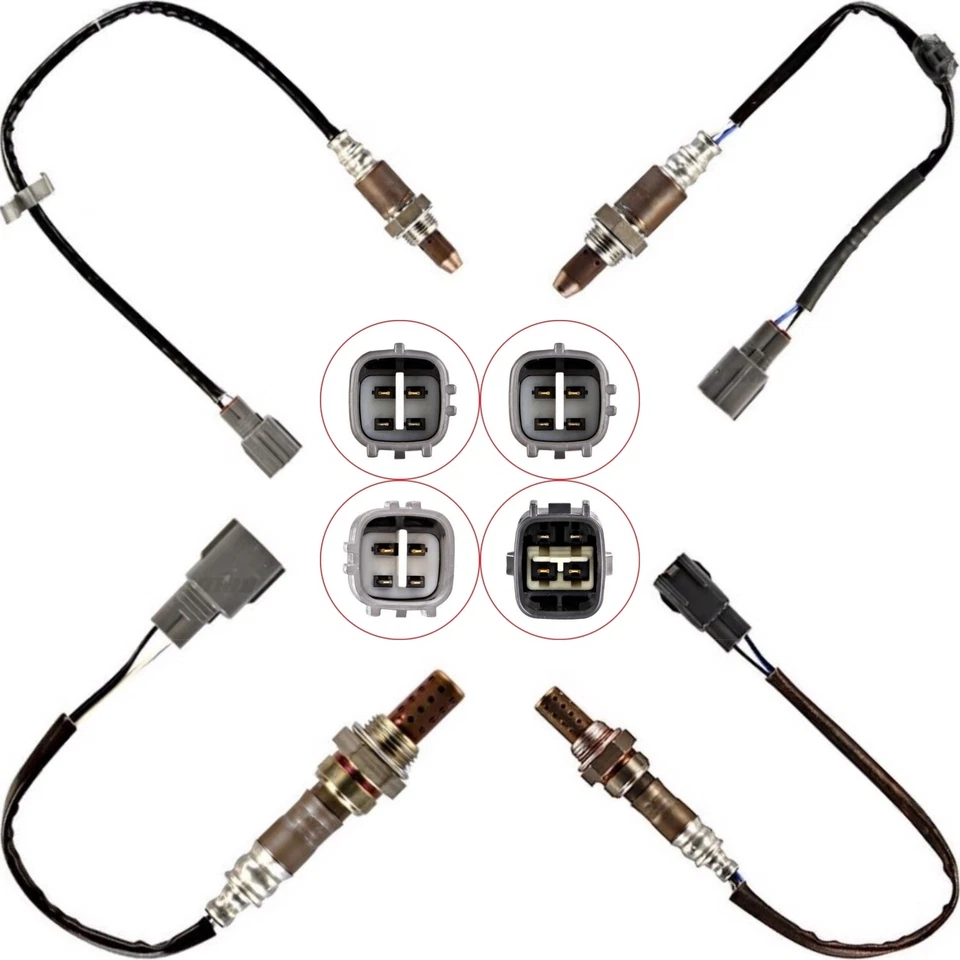 4 шт датчиков кислорода вверх + вниз по течению для 2007-2011 Toyota Camry Lexus ES350 V6 3,5 л - Изображение 3 из 4