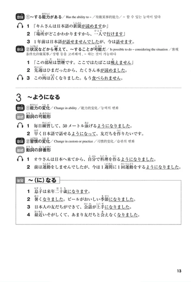 JLPT N4 Mimikara Oboeru Nihongo Grammar Textbook Workbook Japanese Language - Image 3 of 4