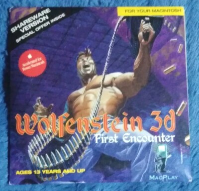 Wolfenstein 3D: First Encounter w/ Artwork MAC shareware game & mini manual RARE