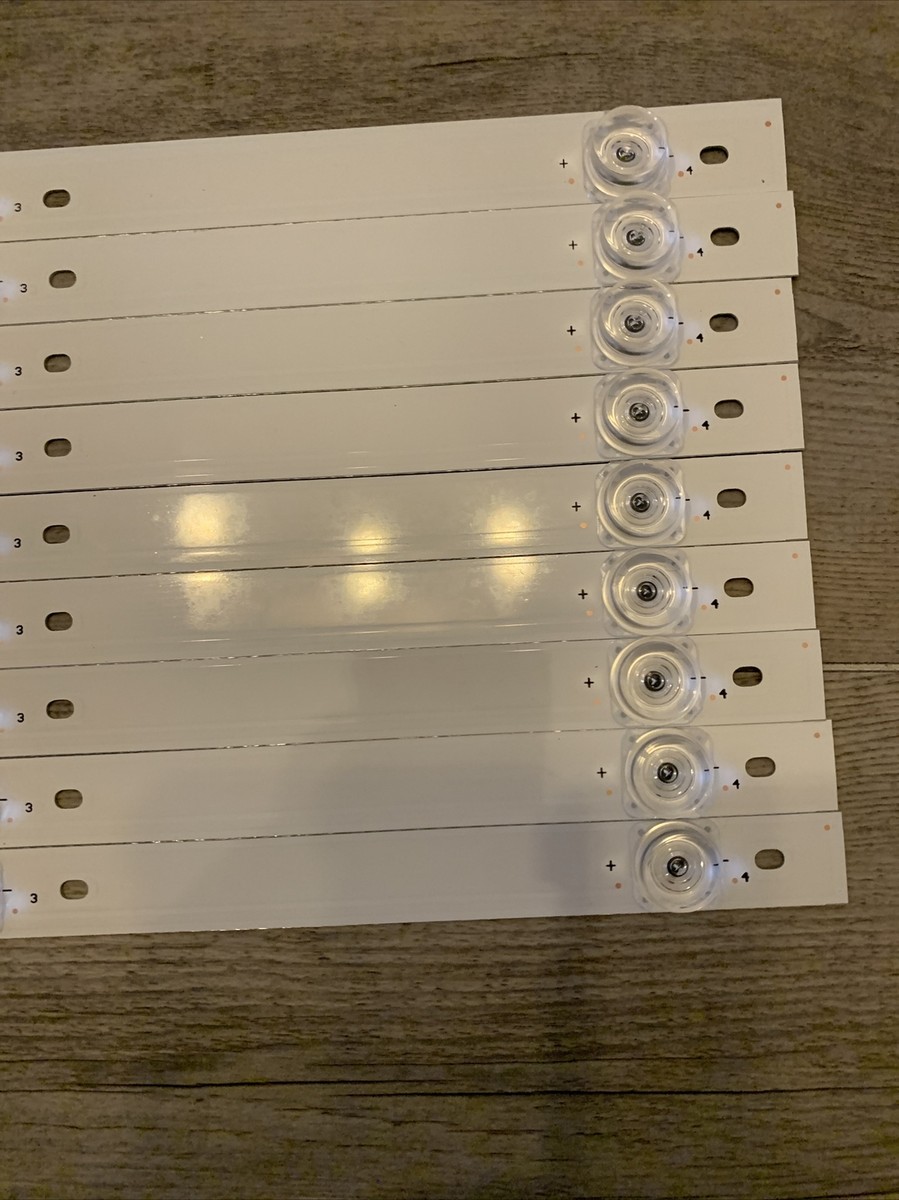 Lot De 9 Barrettes LED Rétroéclairage Pour Téléviseur Thomson 55UC6586 - Neuves