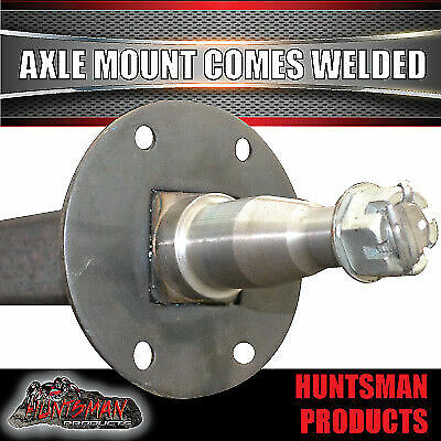 DIY 2000kg Tandem Trailer Kit. Electric Brakes 45mm axles Rocker roller ...