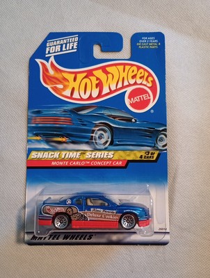 Hot Wheels 2000 Snack Time Series 3/4 Monte Carlo Concept Car #15 Blue 26014