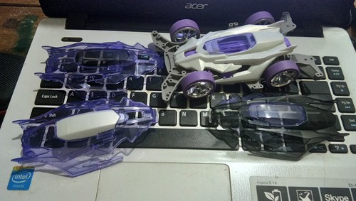 Tamiya 95372 Mini 4wd Dcr-01 Purple Special MA Chassis for sale
