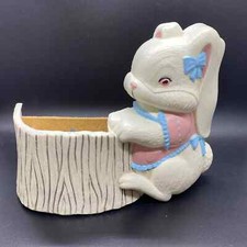 Easter Bunny Wall Pocket Decoration by C.Burwood Made in USA