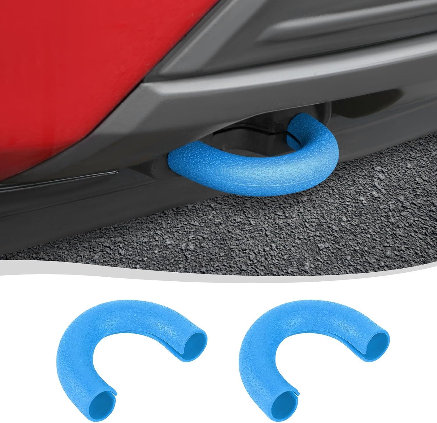 Light Blue Tow Hook Cover Trim 2PCS for Ford F150 2004+ Accessories
