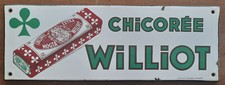 Antica Placca Smaltata Cicoria Williot BAR Cucina Ristorante 11x40cm