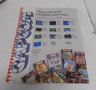 Vintage Nintendo Capcom Game Collection Poster Insert 1988 CAP-NES-US