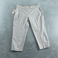 Hilary Radley Womens Mid Rise Slim Leg Pants XXL 26" Inseam NWT 1108