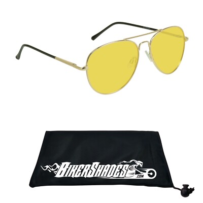 Polarized Yellow Lens Sunglasses Night Time Vision Driving Glasses Motorcycle