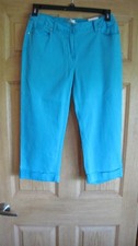 Chico's Size 0, the Ultimate Fit, Coastal Cotton, Cuffed Crop Pants/Capri, NWT