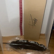 SIGNED MICHAEL ARAM 133250 Feather Tray Black Nickelplate