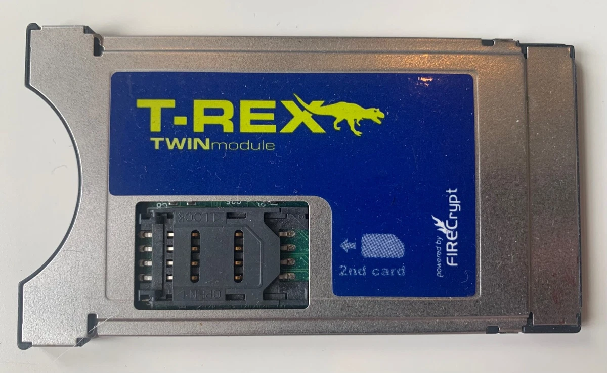 Module CAM Firecrypt T-Rex Dragon Twin - Programmable, Compatible Viaccess, Irdeto