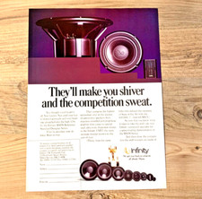 INFINITY AUTO LAUTSPRECHER HIFI ICE SOUND - RAHMENFÄHIG ART ORIGINAL OLDTIMER WERBUNG
