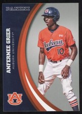 2016 Panini Collegiate Auburn Anfernee Grier Rookie Silver Parallel RC #15