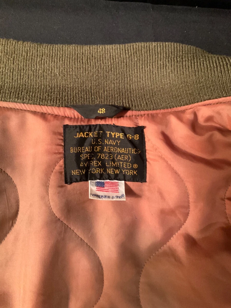 U.S. Navy G-8 vintage style Flight Jacket, the