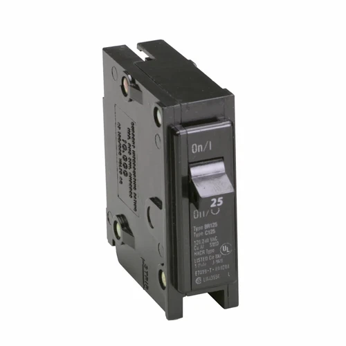 Eaton BR125 1 Inch Type BR Plug-On Circuit Breaker 25 A 10 kA Interrupt