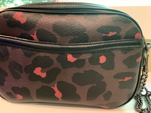 coach leopard print camera bag
