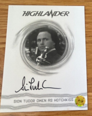 HIGHLANDER FILMER ERWEITERUNGSSET: PROOF AUTOGRAMMKARTE SION TUDOR OWEN BWSTO1 6/8