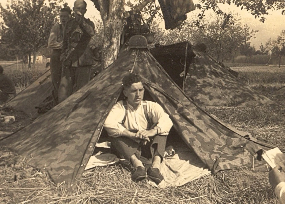 DRAGON 1:6 GERMAN INFANTRY SOLDIER WW2 SHELTER QUARTER ZELTBAHN SPLINTER DA157 - Image 2 of 4