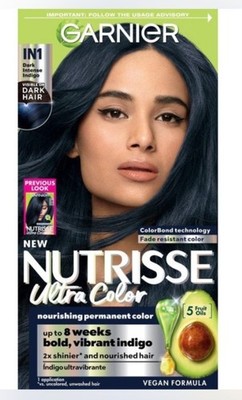 Garnier Nutrisse Ultra Color Permanent Hair Dye Indigo Vegan Formula