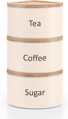Tee Kaffee Zucker Kanister Set, 3er Set Stapelbar Küche Kanister Sets, Airtig