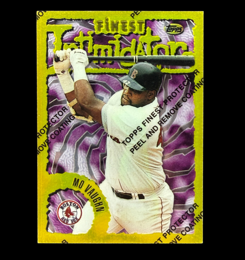 1996 Topps Finest #64 Theme I19 Mo Vaughn Gold Rare Red Sox