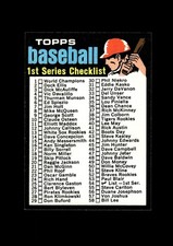 1971 Topps Set-Break # 54 Checklist 1 NM-MT OR BETTER *GMCARDS*